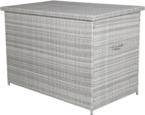 Amazon, Udendørs hyndeboks, stål by Venture Design (H: 103 cm. x B: 153,5 cm. x L: 90 cm., Grå)