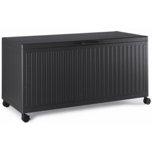 OCEAN Hyndeboks i aluminium og stål H70 x B141,6 x D72 cm - Charcoal