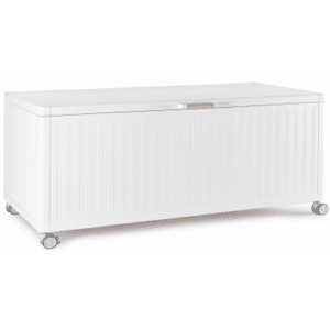 OCEAN Hyndeboks i aluminium og stål H70 x B182 x D89,4 cm - Hvid